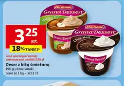 Auchan Deser z bitą śmietaną Ehrmann Grand Dessert oferta