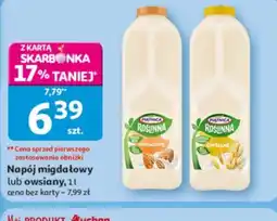 Auchan Napój migdałowy lub owsiany oferta