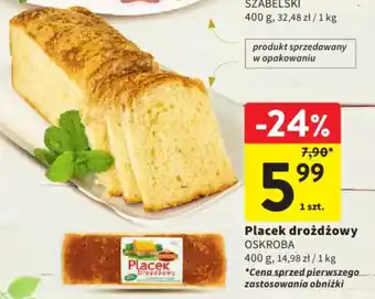 Intermarche Placek drożdżowy oferta