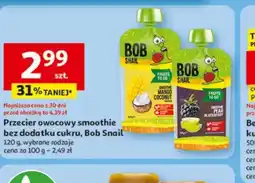 Auchan Przecier owocowy smoothie bez dodatku cukru, Bob Snail oferta