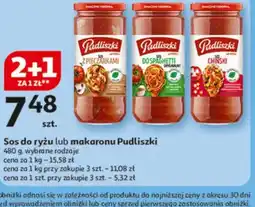 Auchan Sos do ryżu lub makaronu Pudliszki oferta
