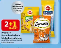Auchan Przekąski Dreamies dla kota lub Pedigree dla psa oferta