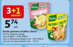 Auchan Danie gotowe w kubku Knorr oferta