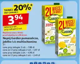 Auchan Napój Garden pomarańcza, jabłko lub multiwitamina oferta