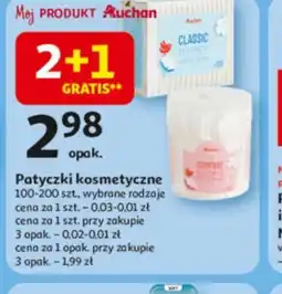 Auchan Patyczki kosmetyczne Auchan oferta