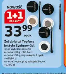 Auchan Zel do brwi Topface Instyle Eyebrow Gel oferta