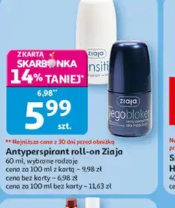 Auchan Antyperspirant roll-on Ziaja oferta