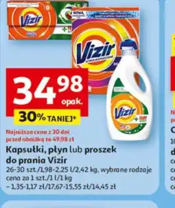 Auchan Kapsułki, płyn lub proszek do prania Vizir oferta