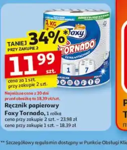 Auchan Ręcznik papierowy Foxy Tornado oferta