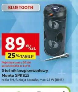 Auchan Głośnik bezprzewodowy Manta SPK815 oferta