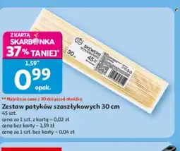 Auchan Zestaw patyków szaszłykowych 30 cm oferta