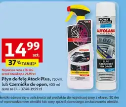 Auchan Płyn do felg Atack Plus lub Czernidło do opon Autoland oferta