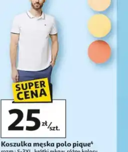 Auchan Koszulka męska polo pique oferta