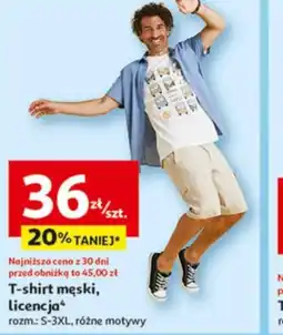 Auchan T-shirt męski, licencja oferta