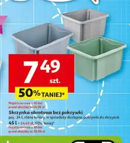 Auchan Skrzynka obrotowa bez pokrywki oferta
