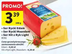 Intermarche Ser Rycki Edam/Ser Rycki Maasdam/Ser Hit z Ryk Light oferta