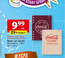 Auchan Notes na spirali 80 kart. linia coca-cola Interdruk oferta