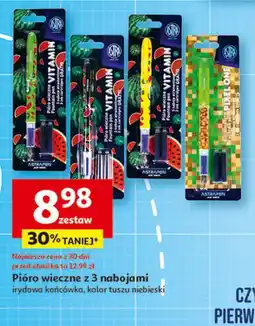 Auchan Pióro wieczne + 3 naboje vitamin Astra oferta