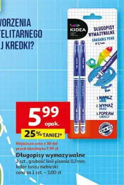 Auchan Długopis wymazywalny Kidea oferta