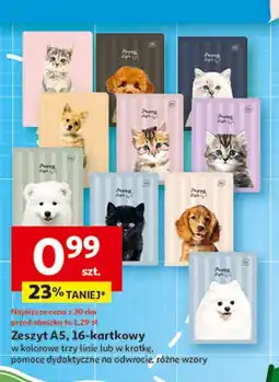 Auchan Zeszyt a5 16 kratka Interdruk oferta