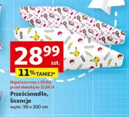 Auchan Prześcieradło 90 x 200 cm oferta