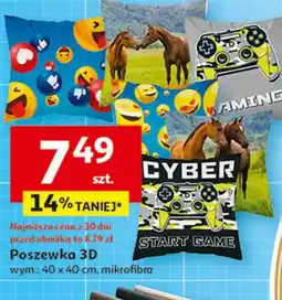 Auchan Poszewka 3d 40 x cm oferta