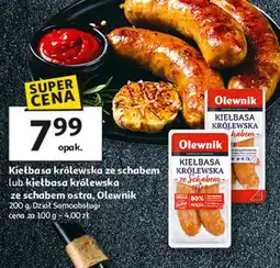 Auchan Kiełbasa królewska ze schabem ostra Olewnik oferta