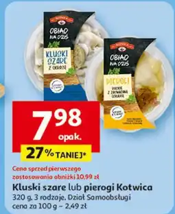 Auchan Pierogi ze szpinakiem i masłem czosnkowo-ziołowym Kotwica oferta