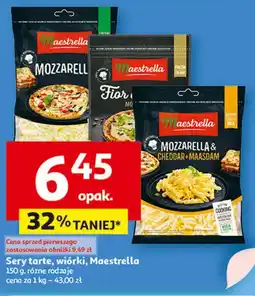 Auchan Mix serów mozzarella & cheddar + maasdam Maestrella oferta