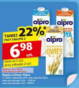 Auchan Napój sojowy bez cukru Alpro oferta