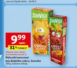 Auchan Paluszki mango Sunvita Fruit Sticks oferta
