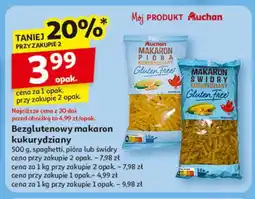Auchan Makaron kukurydziany spaghetti Auchan Różnorodne (Logo Czerwone) oferta