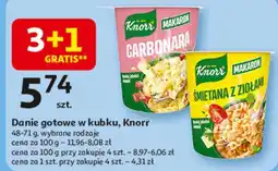 Auchan Makaron śmietana z ziołami Knorr oferta