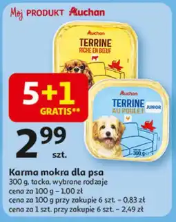 Auchan Karma dla psa z kurczakiem Auchan oferta