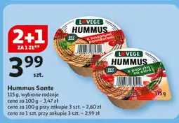 Auchan Hummus z papryką na ostro Sante I Love Vege oferta