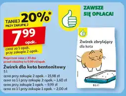 Auchan Żwirek dla kota Podniesiony Kciuk oferta