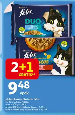 Auchan Karma dla kota wiejskie smaki Purina Felix Sensations Sauces oferta