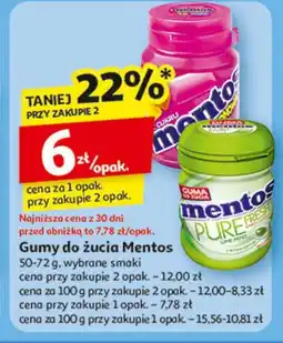 Auchan Guma do żucia balonowa Mentos Balonowa oferta