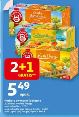 Auchan Herbata fresh orange Teekanne World Of Fruits oferta