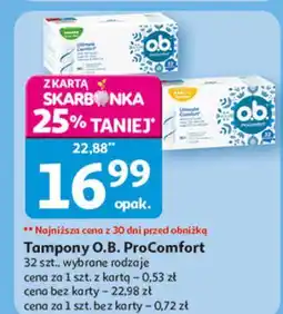 Auchan Tampony ultimate comfort super plus O.b. Procomfort oferta