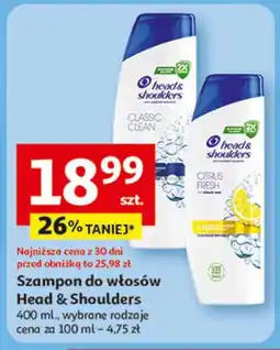 Auchan Szampon do włosów citrus fresh Head&Shoulders oferta