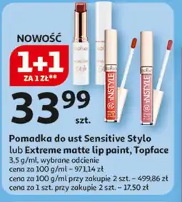 Auchan Błyszczyk do ust Topface oferta