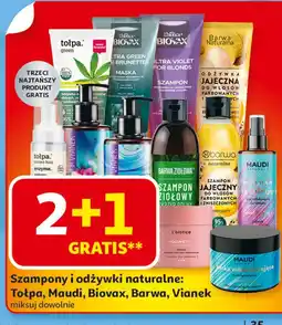 Auchan Maska do włosów odbudowująca Maudi Naturals oferta