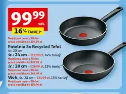 Auchan Wok so recycled 28 cm Tefal oferta