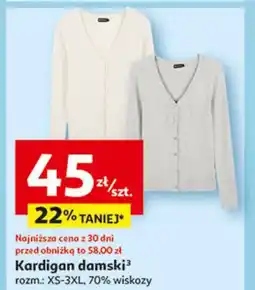 Auchan Kardigan damski xs-3xl Inextenso By Auchan oferta