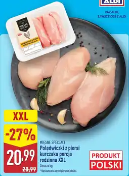 ALDI MIĘSNE SPECJAŁY Polędwiczki z piersi kurczaka porcja rodzinna XXL oferta