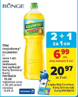 Carrefour Olej rzepakowy KUJAWSKI oferta