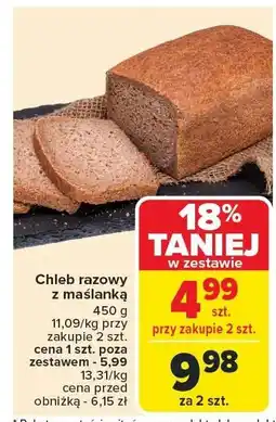 Carrefour Market Chleb razowy z maslanką Carrefour Market oferta