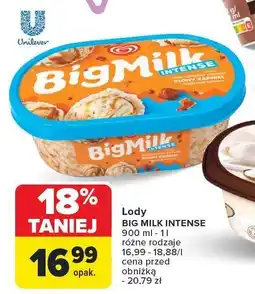 Carrefour Market Lody Big Milk Intense oferta