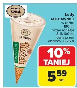 Carrefour Market Lody Jak Dawniej różne rodzaje Koral oferta